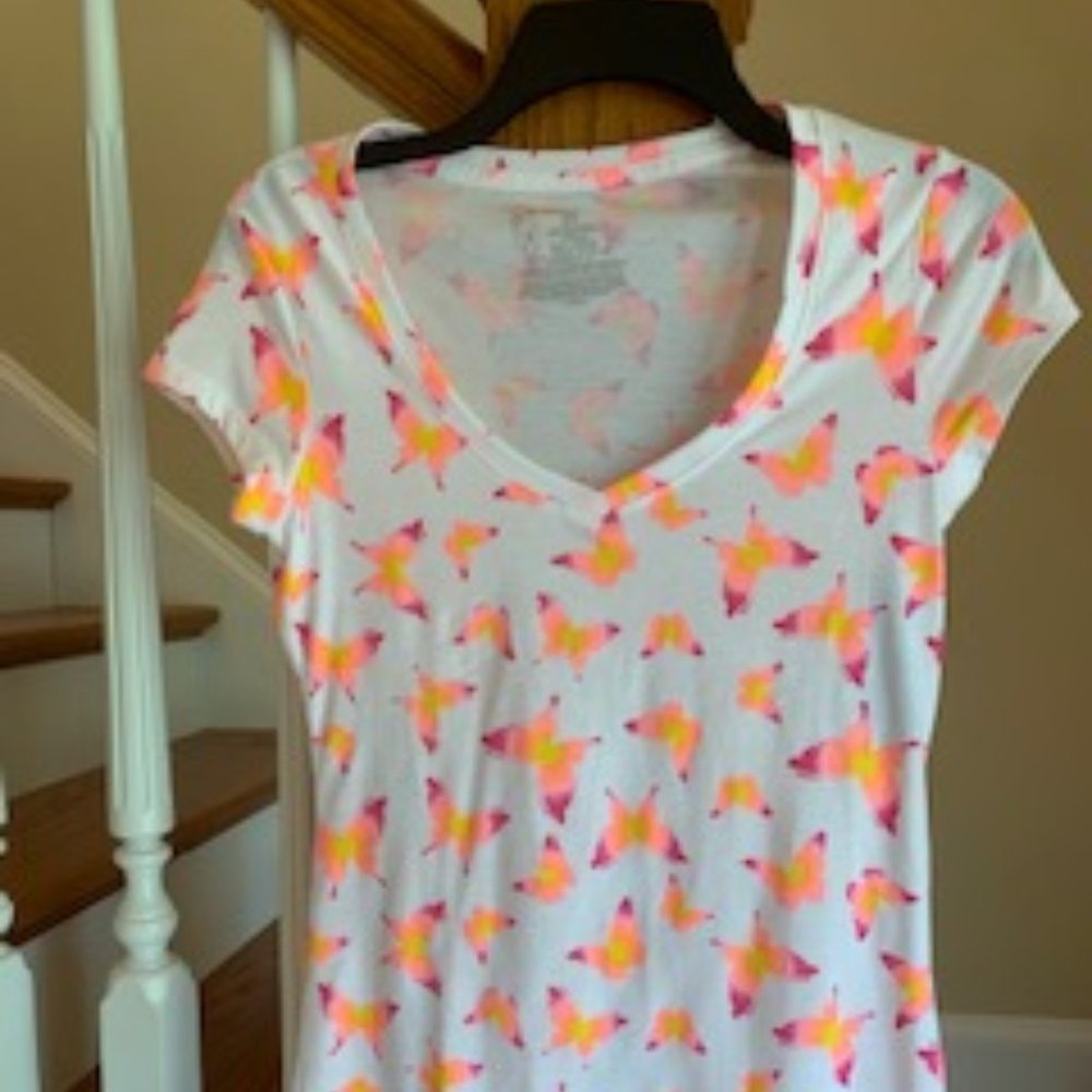 Fun Butterfly Print Top